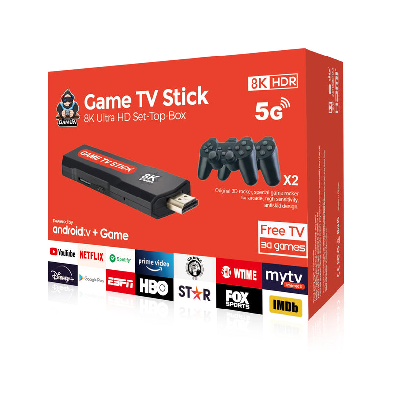 Game Stick Android Tv Box com Games 5G 8K Jogos