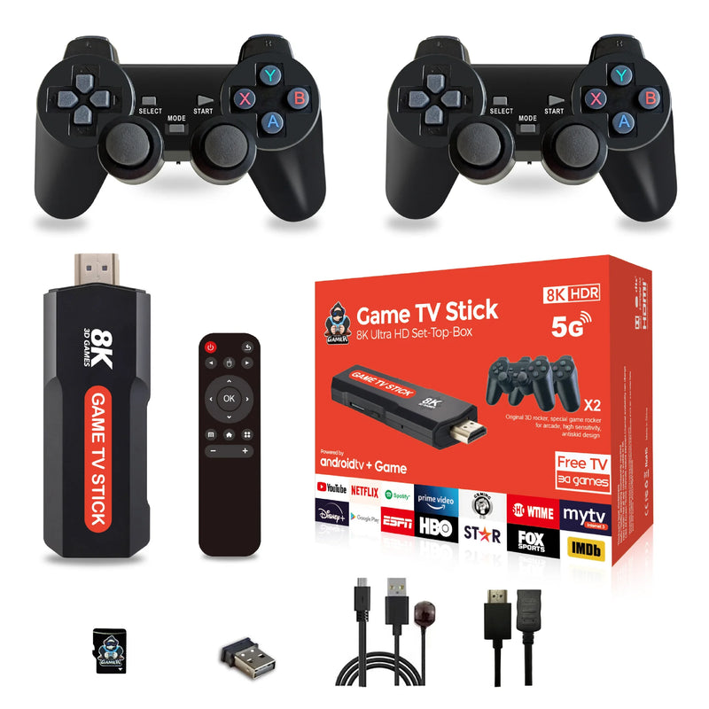 Game Stick Android Tv Box com Games 5G 8K Jogos