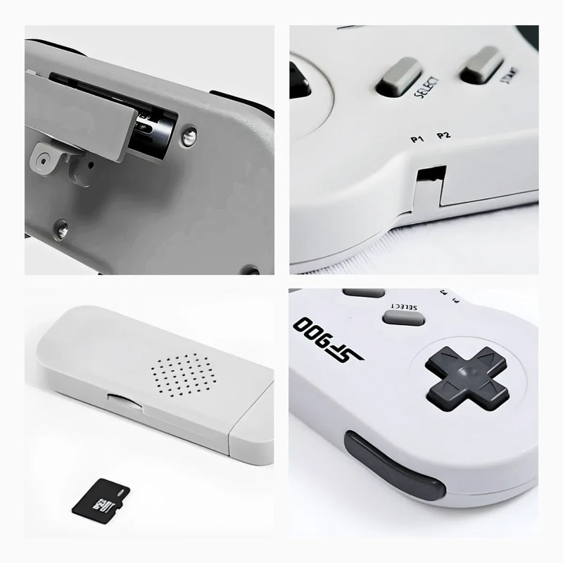 Mini Console Retrô Game Stick Clássico 4700 jogos 2 Controles  HD SF900