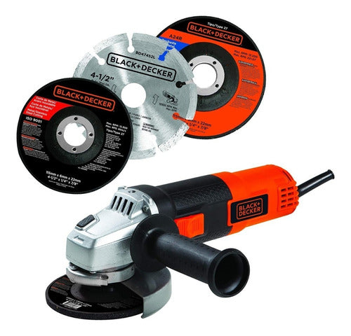 Esmerilhadeira Lixadeira Black+Decker 820W C/12 Discos G720k12