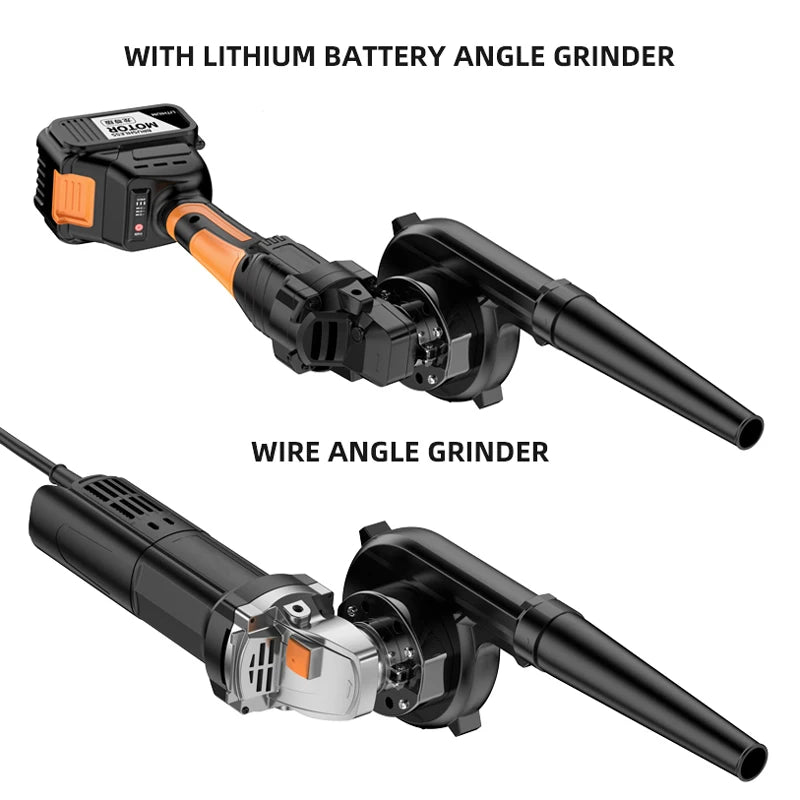 Adaptador Soprador e Aspirador para Esmerilhadeira e Serra Blower Vacuum Cleaner 2 em 1