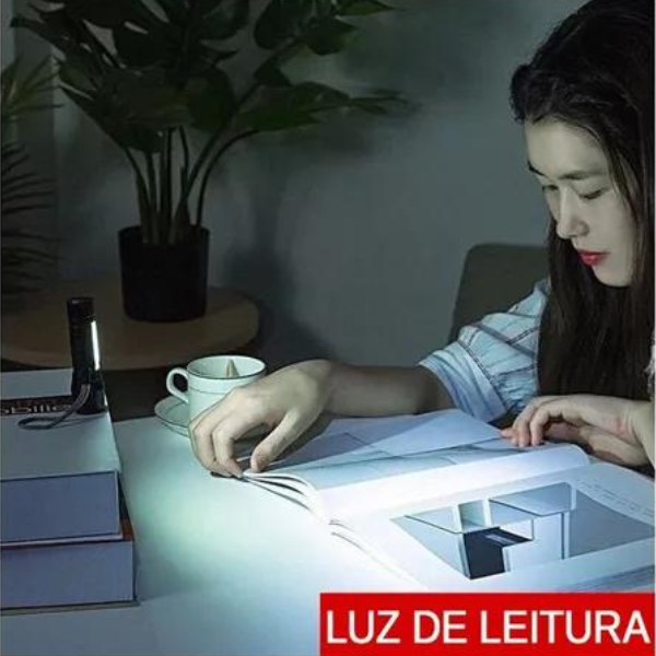 Lanterna Recarregável Luz Negra UV Resistente A Água