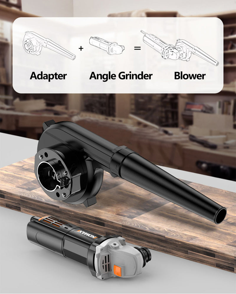 Adaptador Soprador e Aspirador para Esmerilhadeira e Serra Blower Vacuum Cleaner 2 em 1