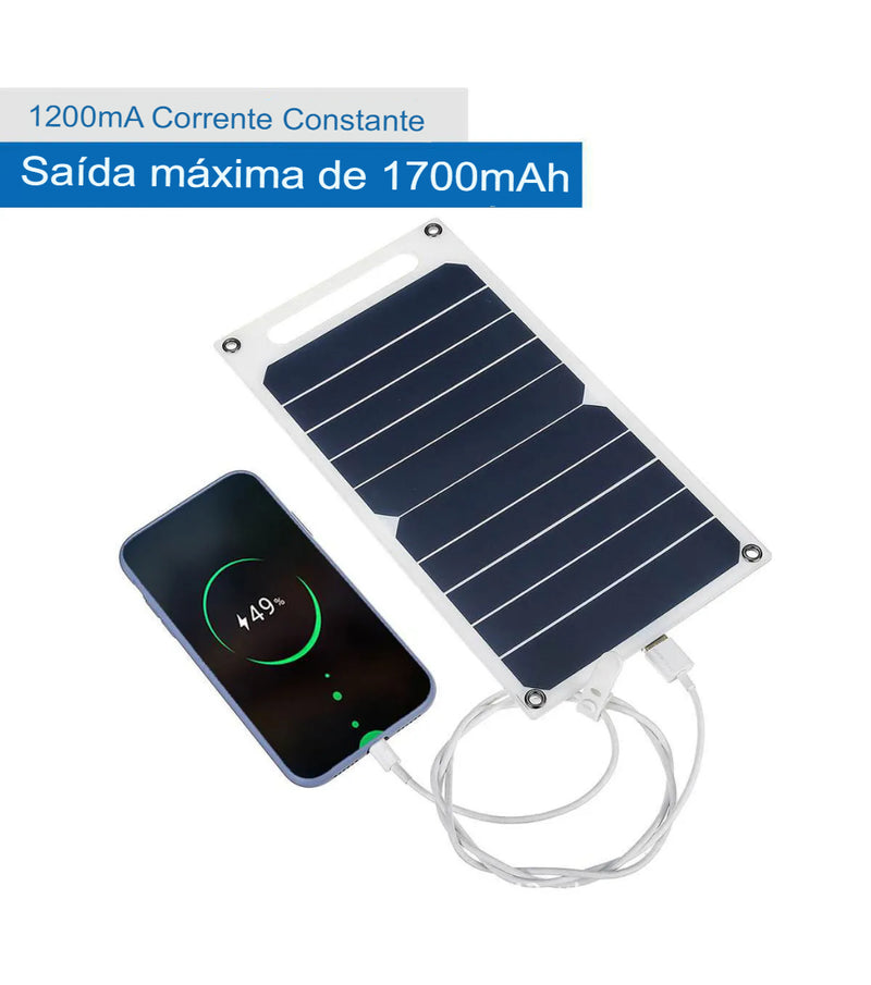 Painel Solar de Carregamento de Celular 30w USB Prova D'água