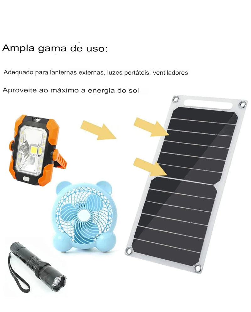 Painel Solar de Carregamento de Celular 30w USB Prova D'água