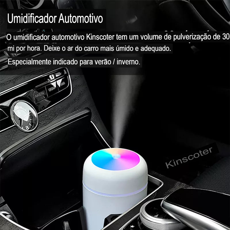 Umidificador De Ar Portátil H2O para Casa e Carro Com Difusor de Aromas