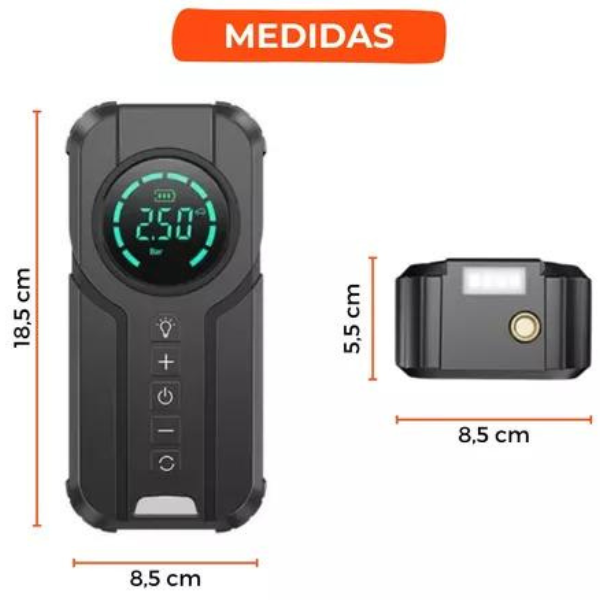 Bomba Compressor Digital De Ar Para Carro